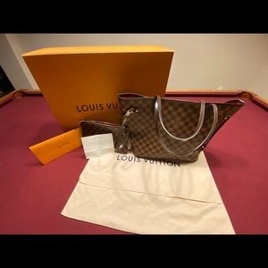 LV Neverful MM Damier Ebene purse w/clutch.